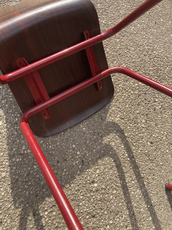 15 x pagholz stackable school chairs – obo, Dining chairs, Wood (photo 5 of 8)