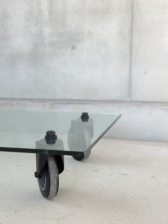 Image 1 of Vintage coffeetable in the style of "Fontana Arte," 1980's