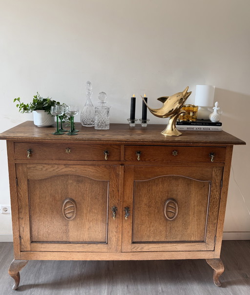 Credenza bassa antica da parete