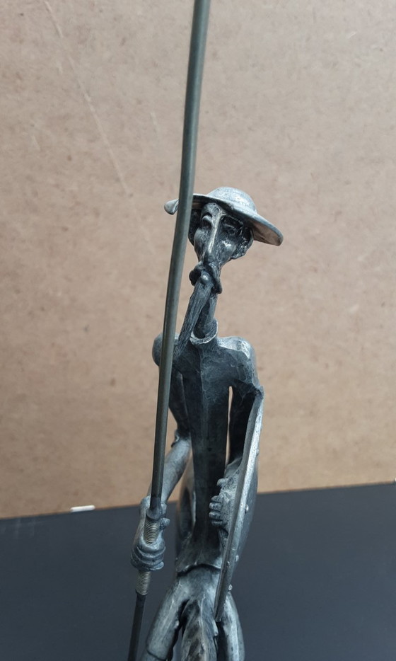 Image 1 of Sculpture Michel Laude, Don Quichotte en étain, 1970, Artebouc
