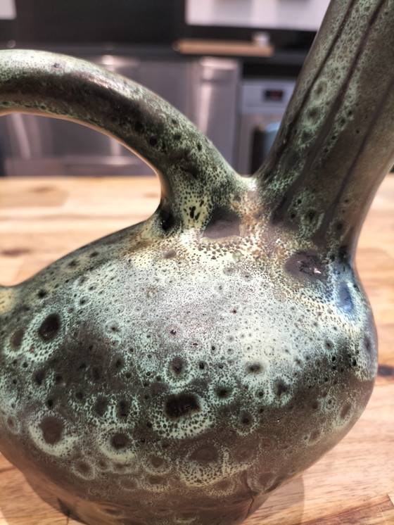 Image 1 of Vintage Signed Ceramic Pitcher