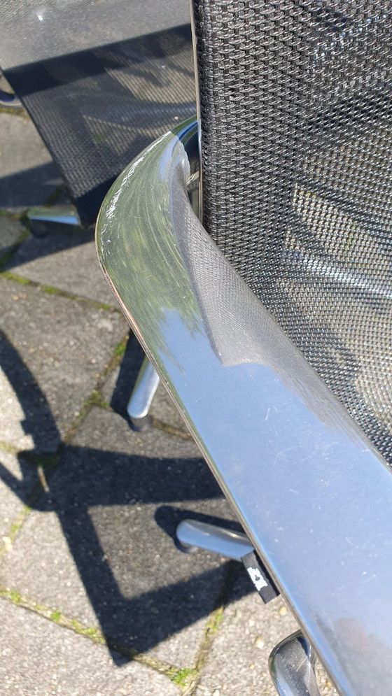 Image 1 of 6x UNA design office chair ICF mesh black netweave