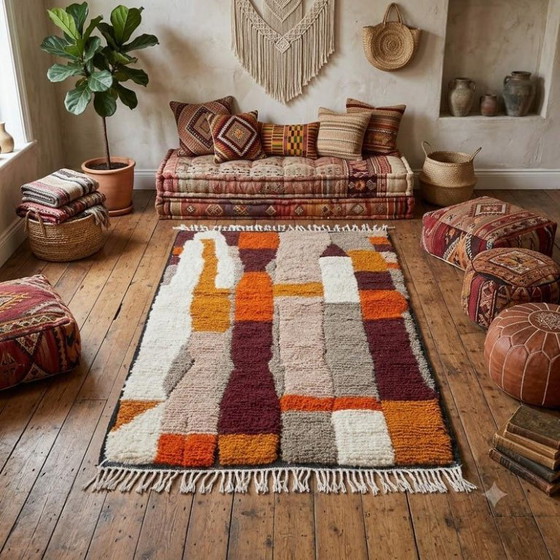 Orange Traditional Carpet 2.5x1.5m – Rugs & carpets, Wool (photo 6 of 8)