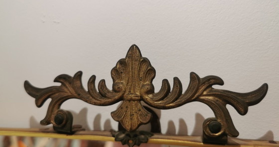 Gio Ponti Stil Mid Century Spiegel – Brass (photo 4 of 5)