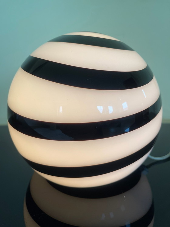 LLu di vetro swirl lamp, Lampade da tavolo, Nero (foto 2 di 9)