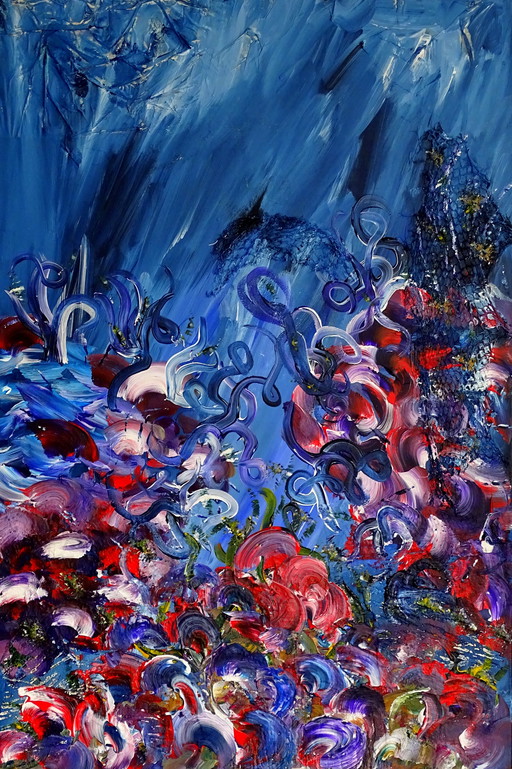 CB. Take the blue, triptych.
