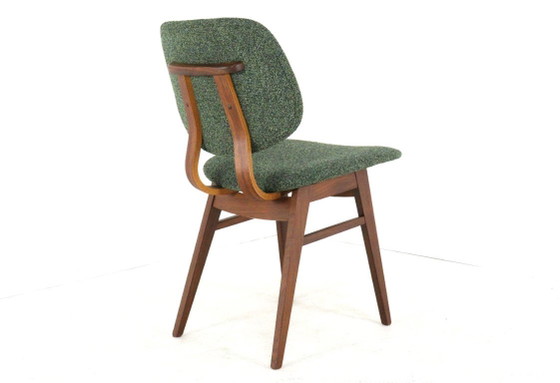 Image 1 of Ensemble de 6 chaises de salle à manger hollandaises « Zegge » vintage rembourrées