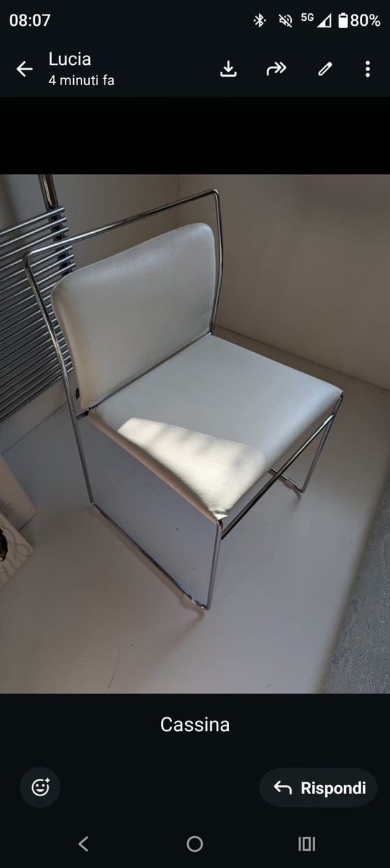 Image 1 of Cassina lederen stoelen