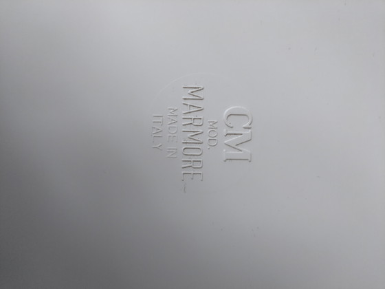Image 1 of Vintage Italian Designer Stool CM Marmore Torino Brevetti
