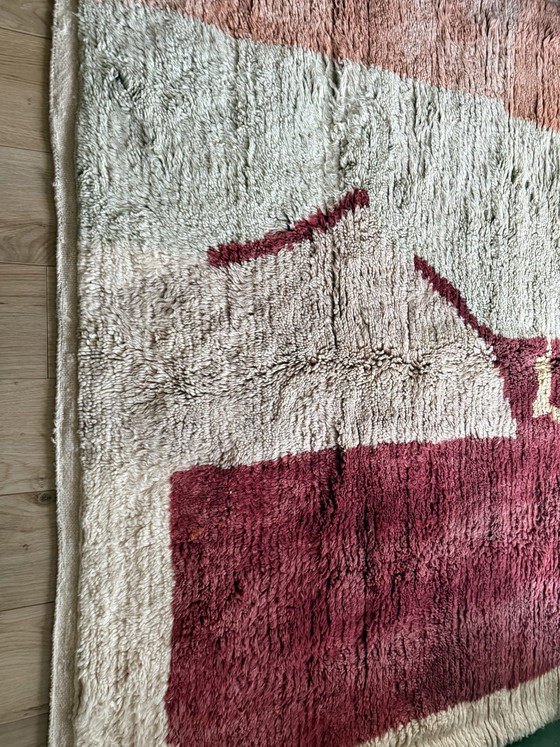 Image 1 of Tappeto marocchino astratto vintage 291 × 203 cm – Lana annodata a mano