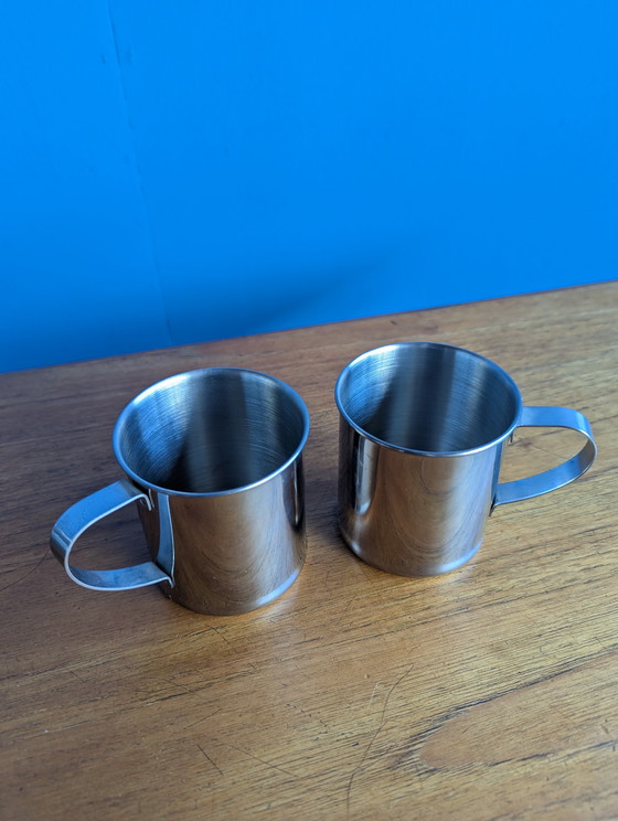 Image 1 of 2 tazze in acciaio inox