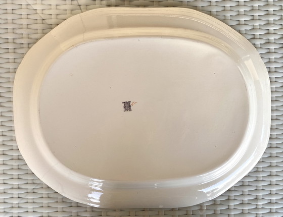 Image 1 of Oval serving platter / plate from Copeland Spode with turkey motif