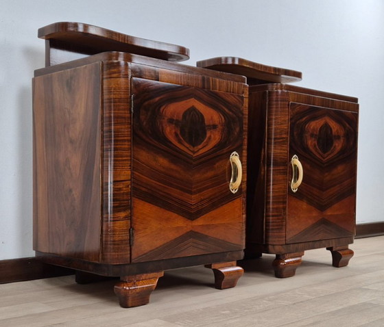 Image 1 of Venetian Art Deco Nightstands 1939