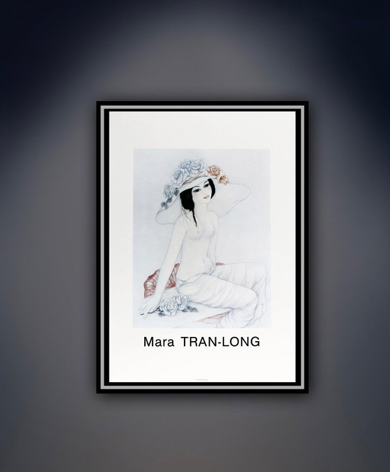 Image 1 of Mara Tran Long: Nu Aux Roses. Offsetlithografie in uitstekende staat.