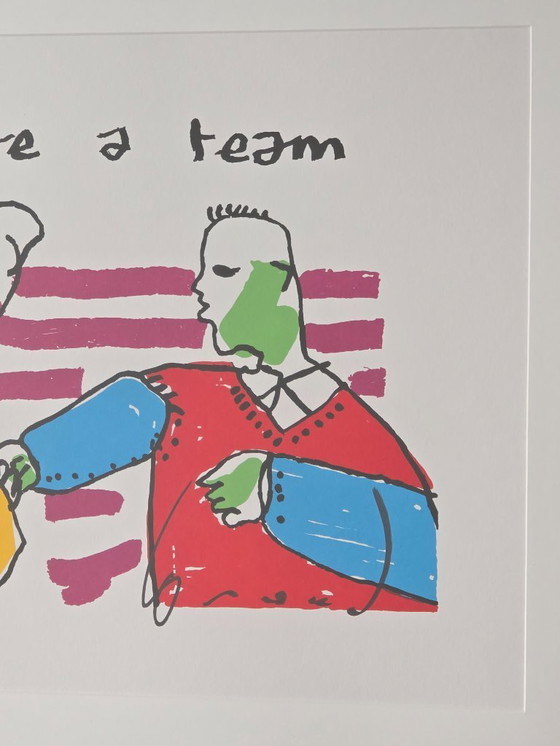 Image 1 of Herman Brood - We're a Team - E.A - Handsigned