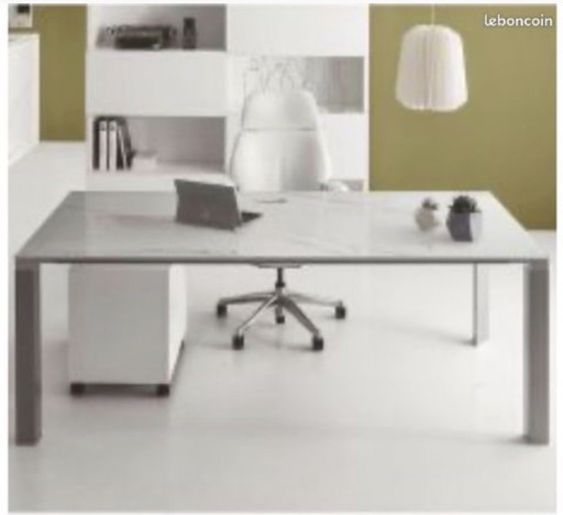 Set di mobili per ufficio di design Caray – Antonio Morello – Laccato bianco – bureau, Wood