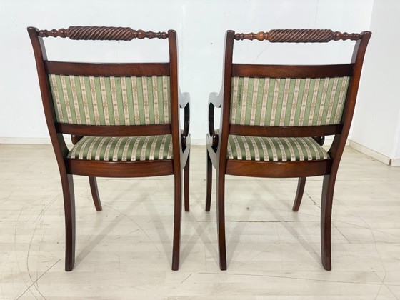 Set di 2 sedie da pranzo in stile coloniale / sedie in mogano / sedie da cucina vintage – Poltrone, Wood (photo 14 of 14)