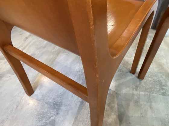 Image 1 of Set of 2 Carlo Bartoli Scandinavian Mito chairs for Tisettanta, vintage 1970