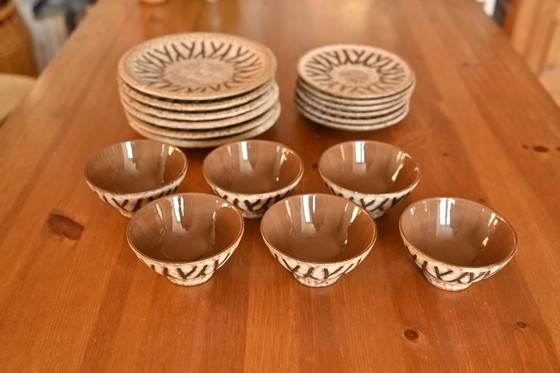 Image 1 of Hans Welling - Serie Aegina - Ceramica vintage della Germania Ovest Ceramano - Fatta a mano