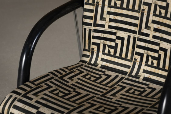 Image 1 of Vintage A 320 Armchair by Wulf Schneider & Ulrich Boehme for Thonet 1980’s in Myth Velvet (set of 4)