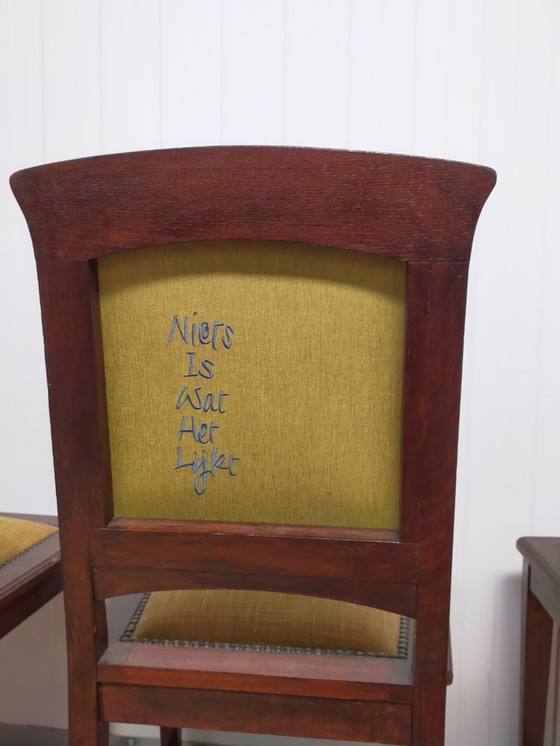 Image 1 of 6 sedie da pranzo con il tuo testo