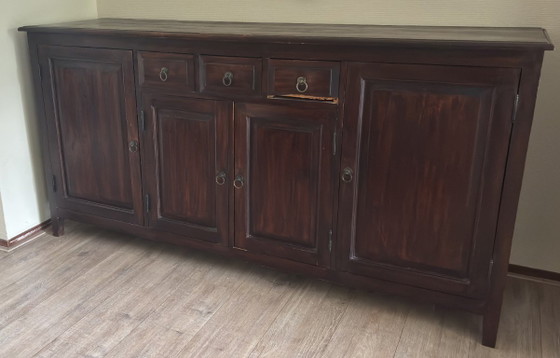 Credenza in legno massello marrone scuro – Credenze, Wood (photo 3 of 10)