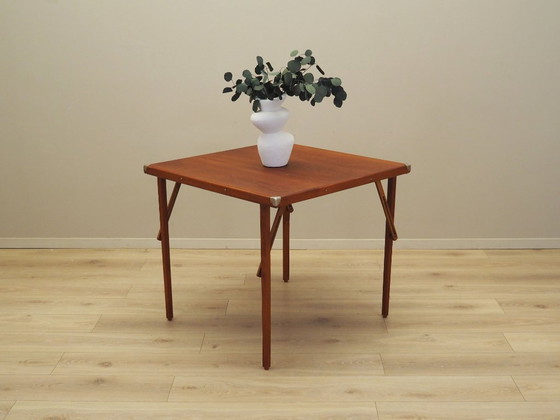 Image 1 of Table à cartes pliante, design danois, années 1970, production : Danemark