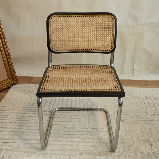Sedia Cesca B32 Nera di Marcel Breuer, Italia – eetkamerstoelen, Rattan, Wood, Vintage