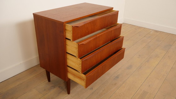 Image 1 of Cassettiera danese vintage a 4 cassetti in teak