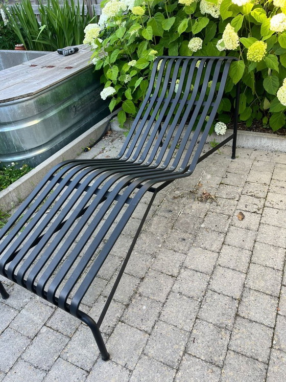 Image 1 of HAY Palissade Ligstoel Zwart met Kussens