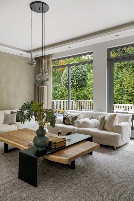 Image 1 of Bellissimo tavolino da caffè in legno e metallo di PW Interiors