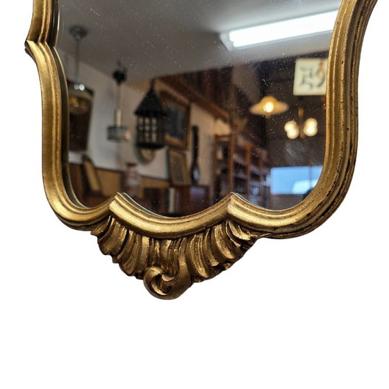 Image 1 of Specchio classico dorato vintage, anni '60/'70