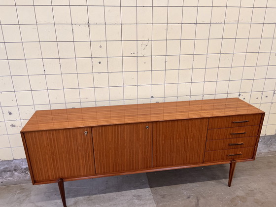 Image 1 of Vintage high-gloss lowboard by Van Pelt