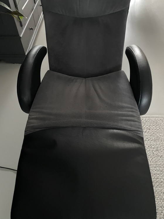 Bequemer Liegesessel – Verstellbarer relaxsessel, Leather, Metal (photo 6 of 9)