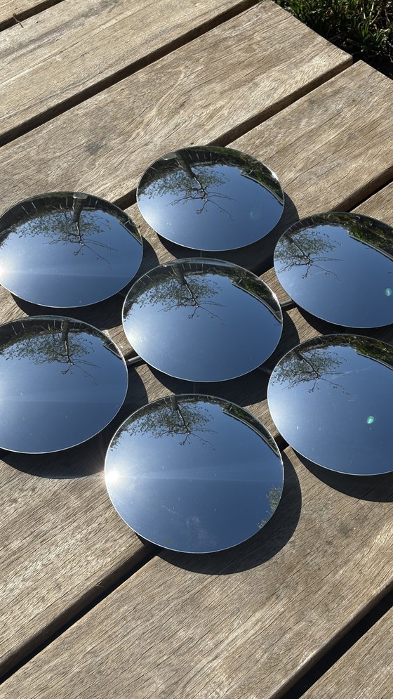 Image 1 of Vintage design spherical glass mirror round flower shape Bubble Mirror