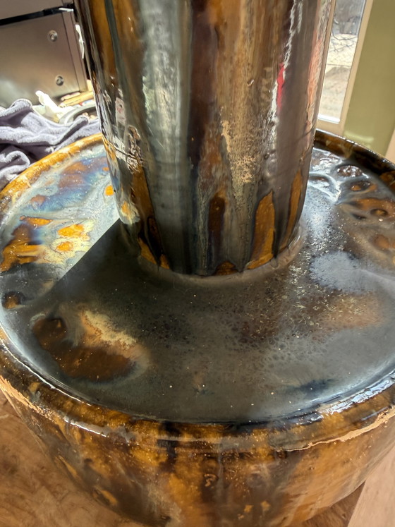 XL Vintage Fat Lava Table Lamp – 60s/70s – Ceramic – Brutalist (photo 9 of 16)