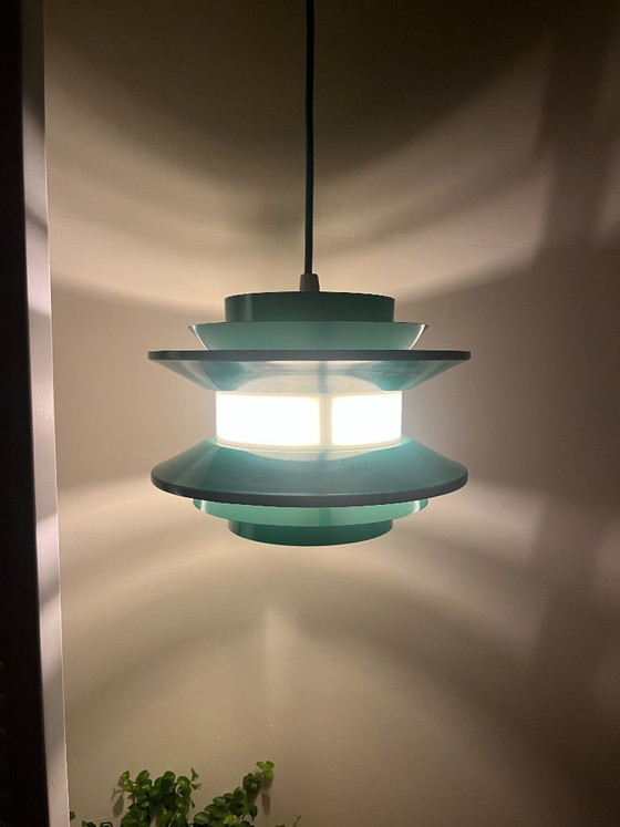 Image 1 of Suspension vintage Carl Thore Trava - Granhaga Metallindustri - Lampe design suédoise