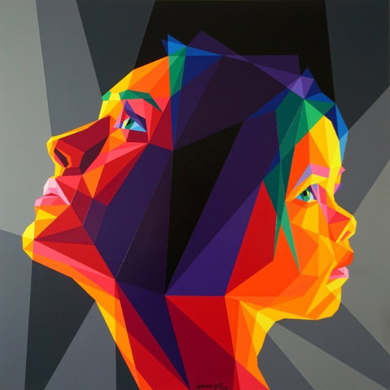 Image 1 of Adrian GONZALEZ TORRES - Generaciones - Artist's painting