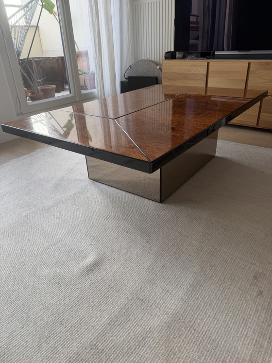 Elm Burl Bar Table by Roche Bobois and Paul Michel – Coffee tables, Glass, Plexiglass (photo 8 of 8)