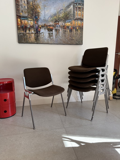 6x Castelli model DSC106 chairs - design Giancarlo Piretti