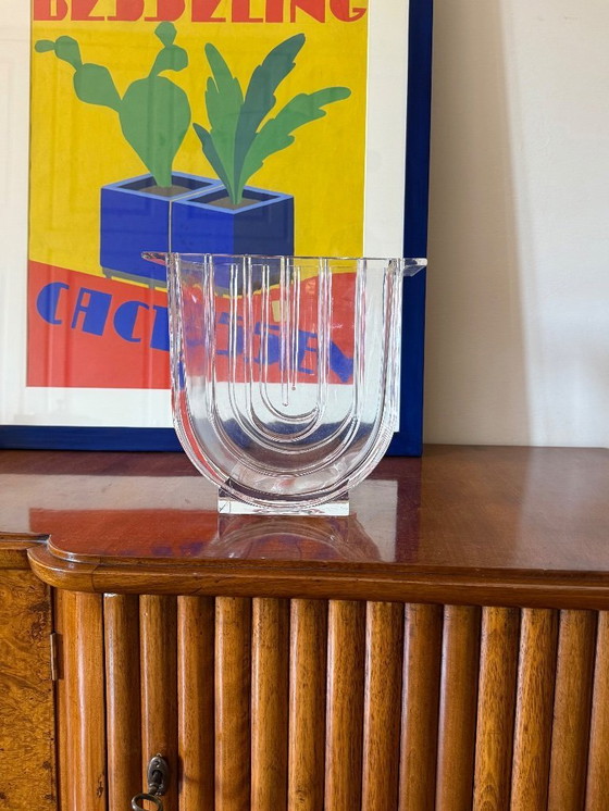 Image 1 of Vaso di cristallo moderno / secchiello per il ghiaccio, Laura Griziotti per Arnolfo di Cambio 1968