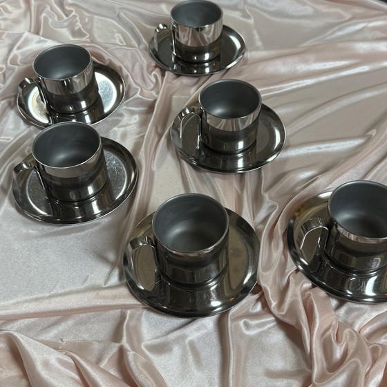 Image 1 of 6-delige Guido Bergna espressokop- en schotelset 