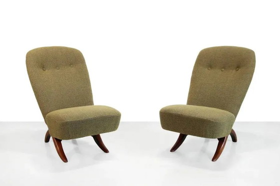 Ensemble de deux chaises Congo par Theo Ruth pour Artifort, 1960 – Fauteuils d'appoint, Wood (photo 3 of 8)