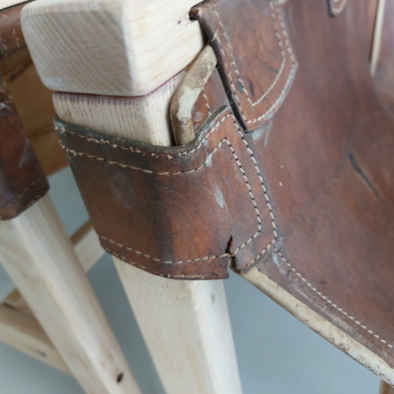 Image 1 of Rare set of two Italian handcrafted safari armchairs designed by Carlo Hauner, exclusive for Forma (Mompiano Brescia)