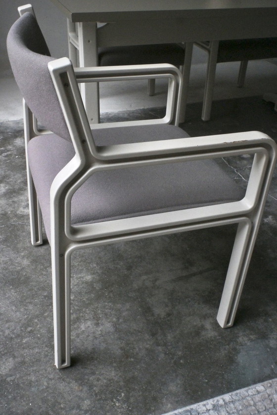 Image 1 of Pastoe dining table set with 4 chairs Pierre Mennen