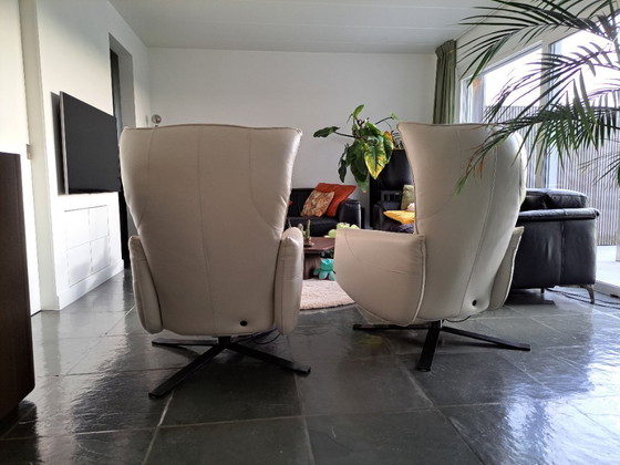 Image 1 of 2 fauteuils inclinables électriques Natuzzi Batticuore