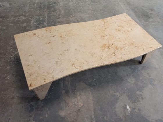 Image 1 of Vintage tessellated stone coffee table 