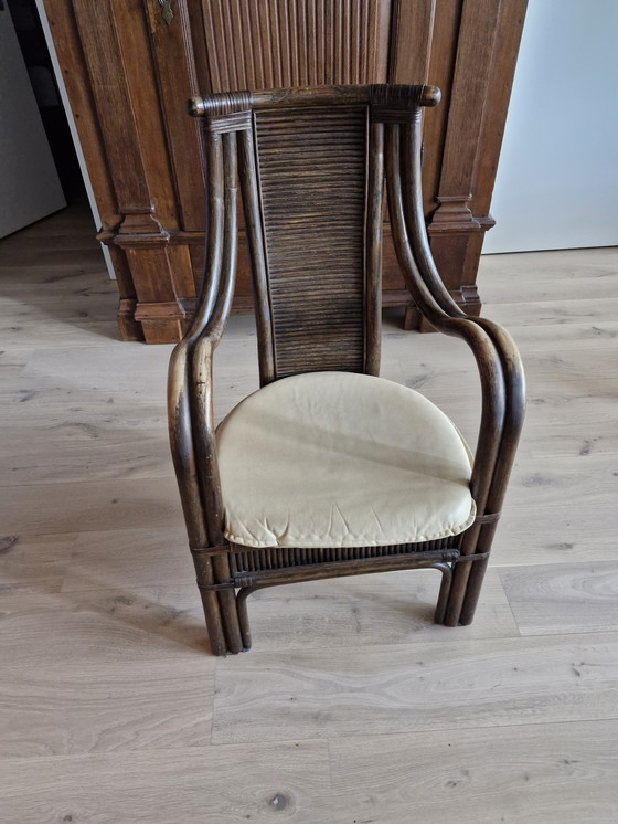 Image 1 of Vintage Manou Rattan Lounge Chair