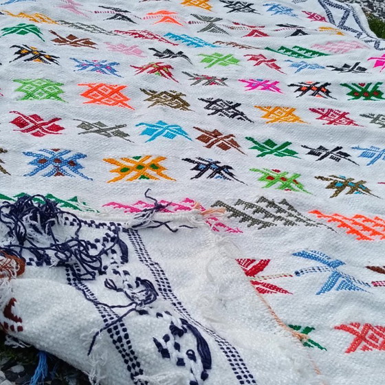 Image 1 of Handgeknoopt Berber kleed wol 147x90cm