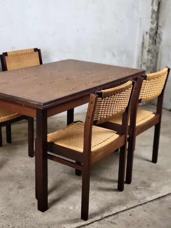 Image 1 of Vintage Wenge dining set by Arnold Merckx for Fristho